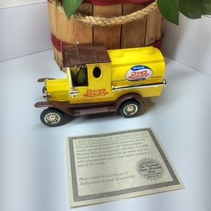 Ford Model T Die Cast Golden Wheel Yellow Pepsi Cola Vehicle Truck